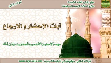 ايات الاحضار والارجاع