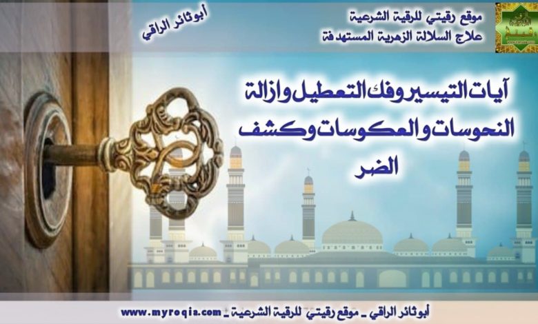 ايات التيسير وفك التعطيل